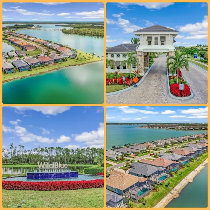 Luxury lakefront homes for sale in WildBlue near Estero, Florida