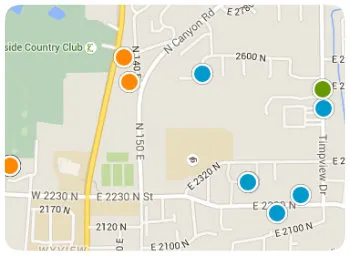 Centennial Middle Schools Homes Map