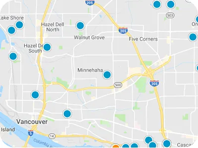 WA and OR Real Estate Map Search