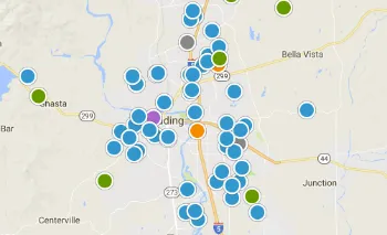 Interactive Map Search for Real Estate near Redding California