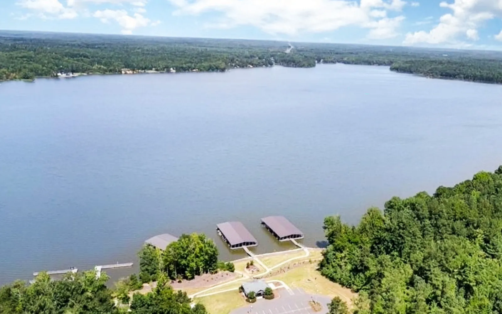 Edgewater marina on Fishing Creek Lake in Lancaster SC