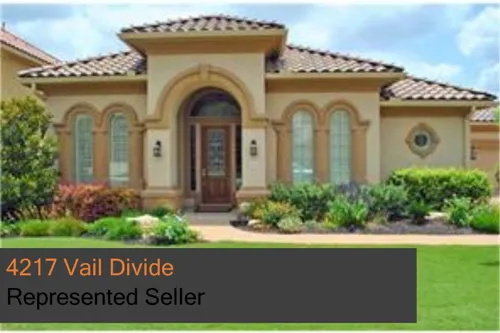 Sold in Falconhead West: 4217 Vail Divide, 78738