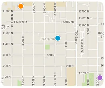Provo Peaks Homes Map