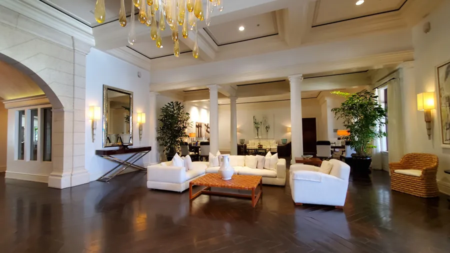 Elegant Bonita Springs estate home interior with luxury finishes, high ceilings and refined d&eacute;cor