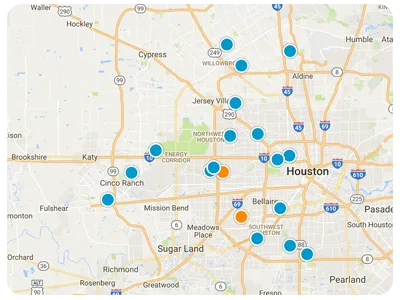 Interactive Map Search
