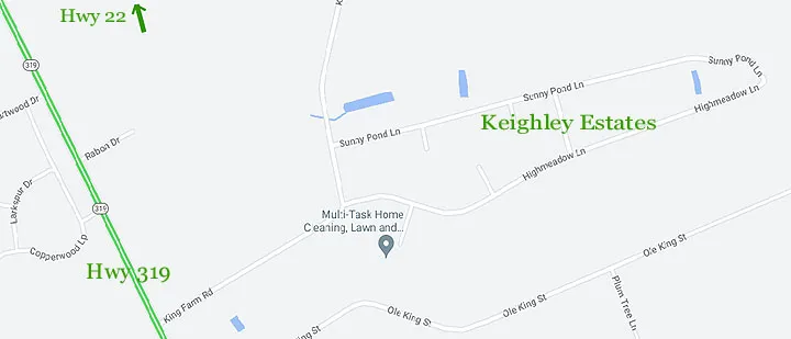 Map of Keighley Estates in Aynor
