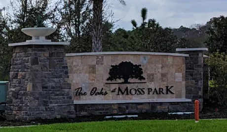 Oaks at Moss Park entrance, Lake Nona