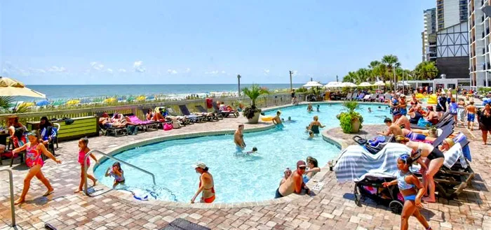 Oceanfront Pool at the Caribbean Resort