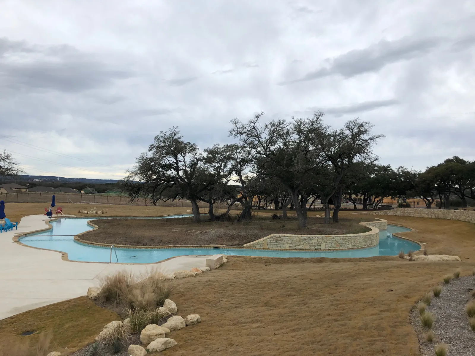The lazy river at the Esperanza amenity center in Boerne, TX