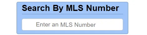 Search By MLS Number