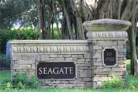 Seagate waterfront neighborhood near Naples Gulf beaches