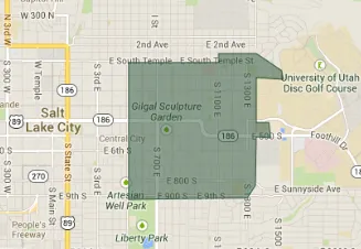 84102 zip code map