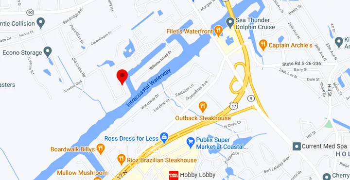 Map of Serenity Point, Little River SC