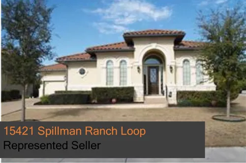 Sold in Falconhead: 15421 Spillman Ranch Loop, 78738