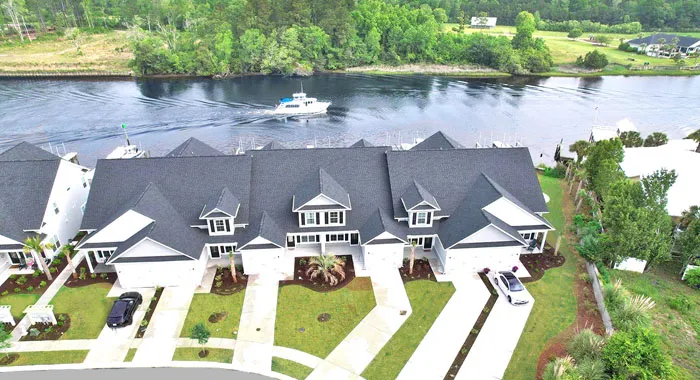 Aerial View of Villas at Bellasera on the Waterway