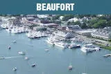 Beaufort NC by air is beautiful with boats
