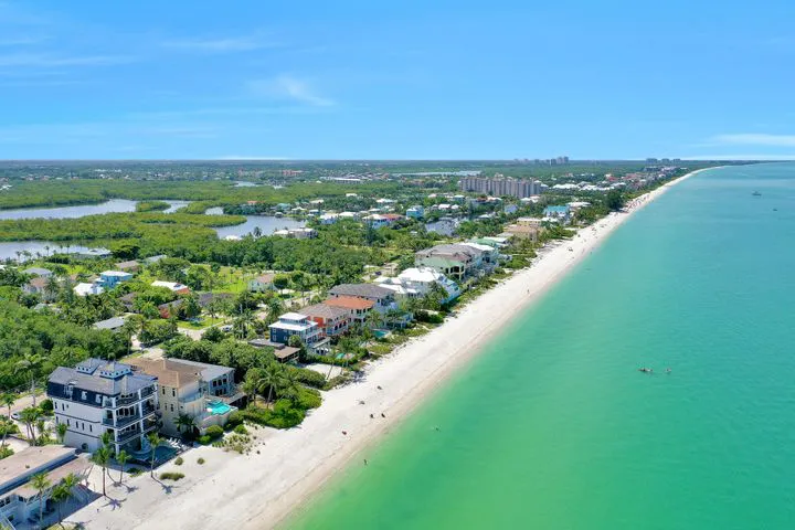 Gulf front homes for sale on Bonita Beach in Bonita Springs