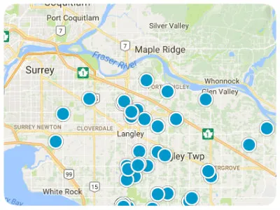 Fraser Valley Real Estate Map Search