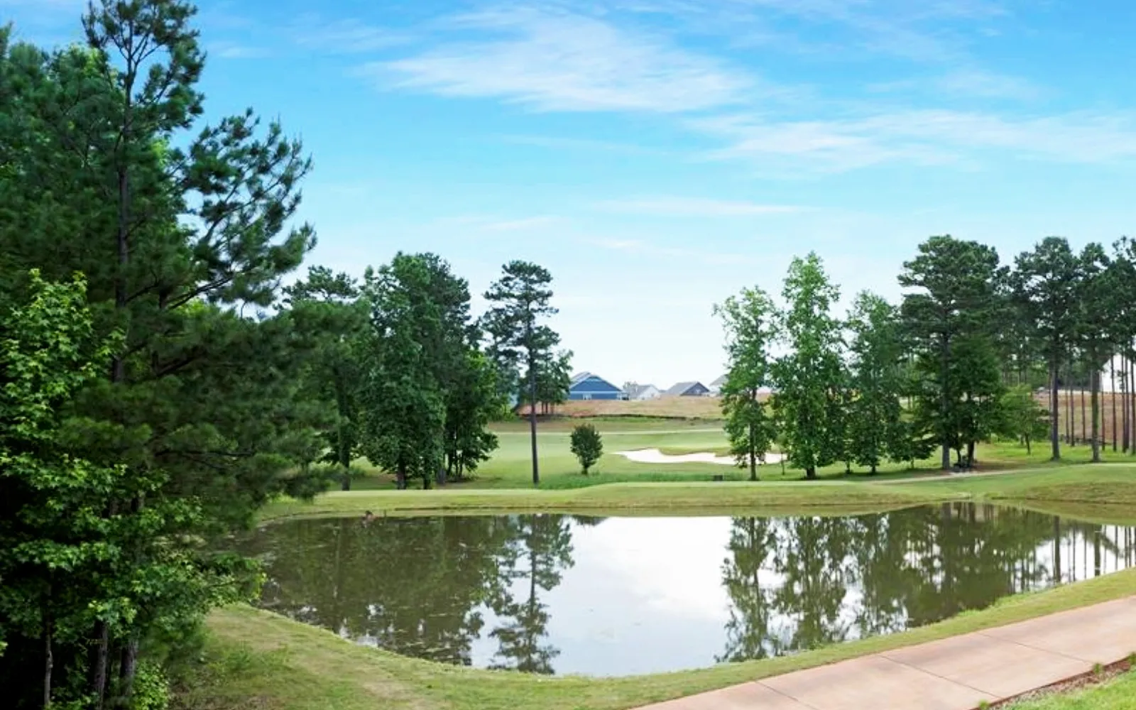 Edgewater Golf Club fairway in Lancaster South Carolina