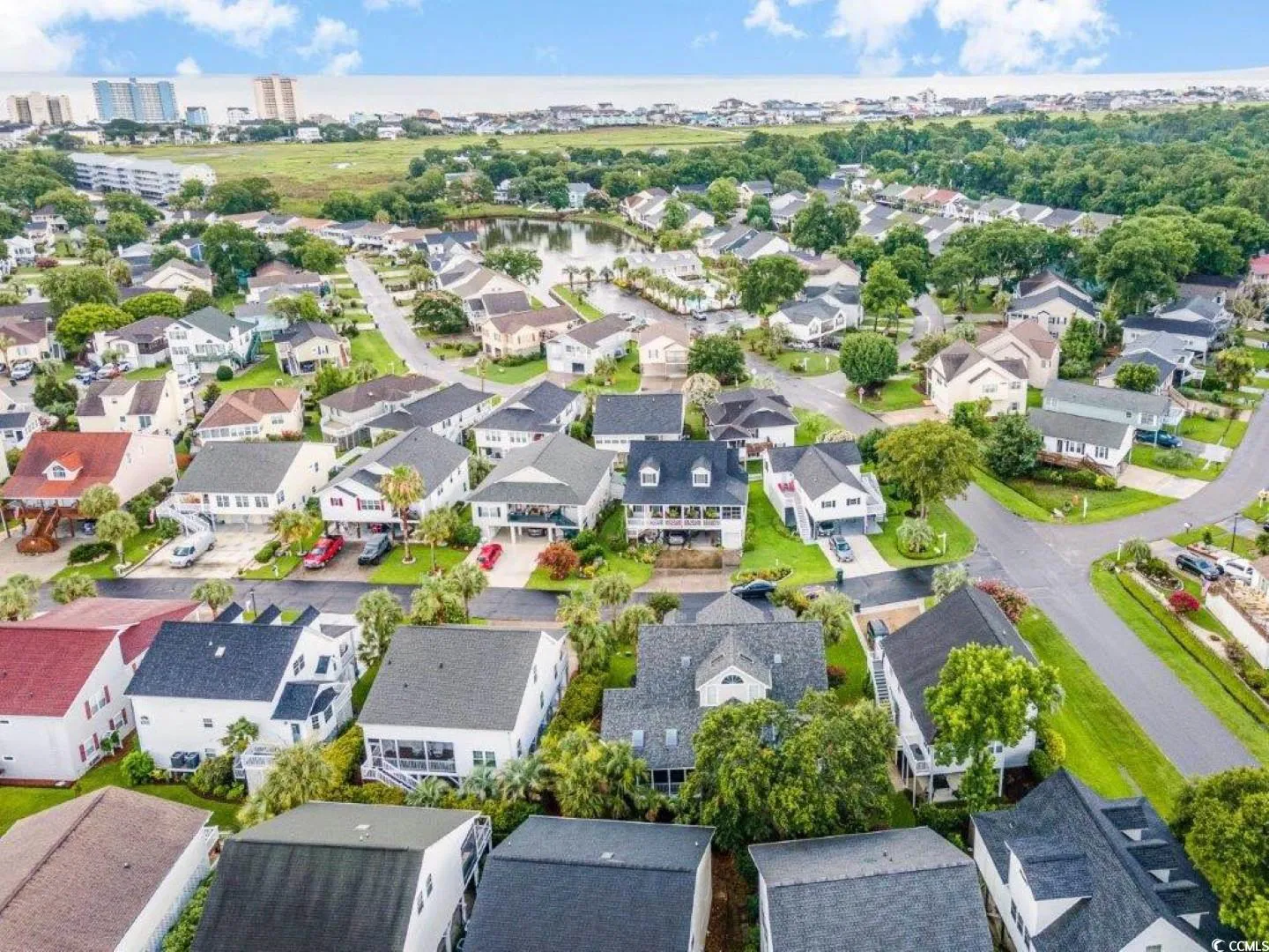 Salters Cove Aerial View over Neighborhood