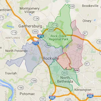 Zip Code Map for Rockville