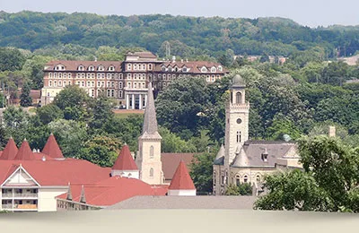 hilltop view of waukesha, wi