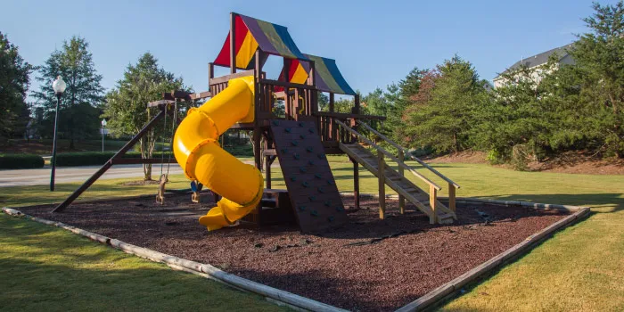 Playground at Morning Mist