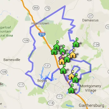 Clarksburg Cluster Boundary Map