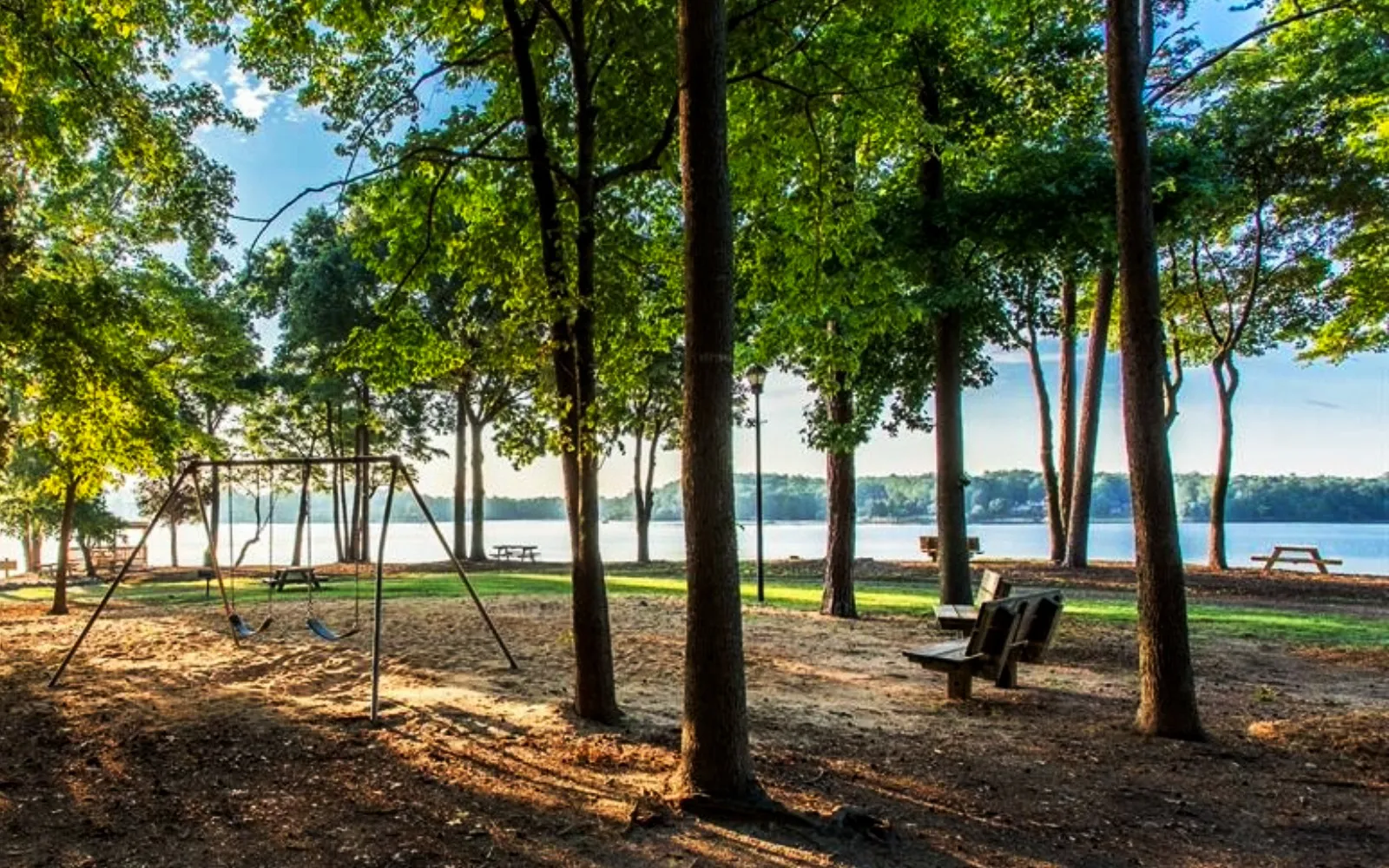 River Hills community beachfront park on Lake Wylie SC