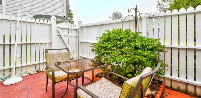 Patio in Sea Gardens Townhomes