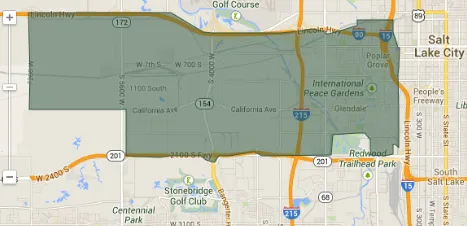 84104 zip code map