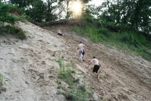 Sand hill climb on Lake Petenwell