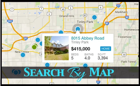 Search Tinley Park Homes By Map