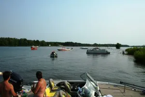 Sandbar fun on Lake Petenwell
