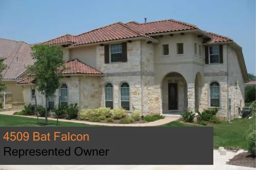 Sold in Falconhead: 4509 Bat Falcon, 78738
