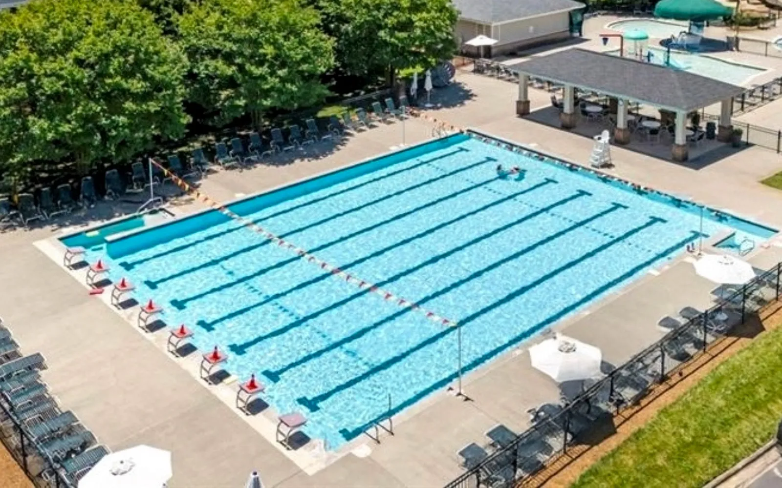 Lap swimming pool at Skybrook Huntersville NC
