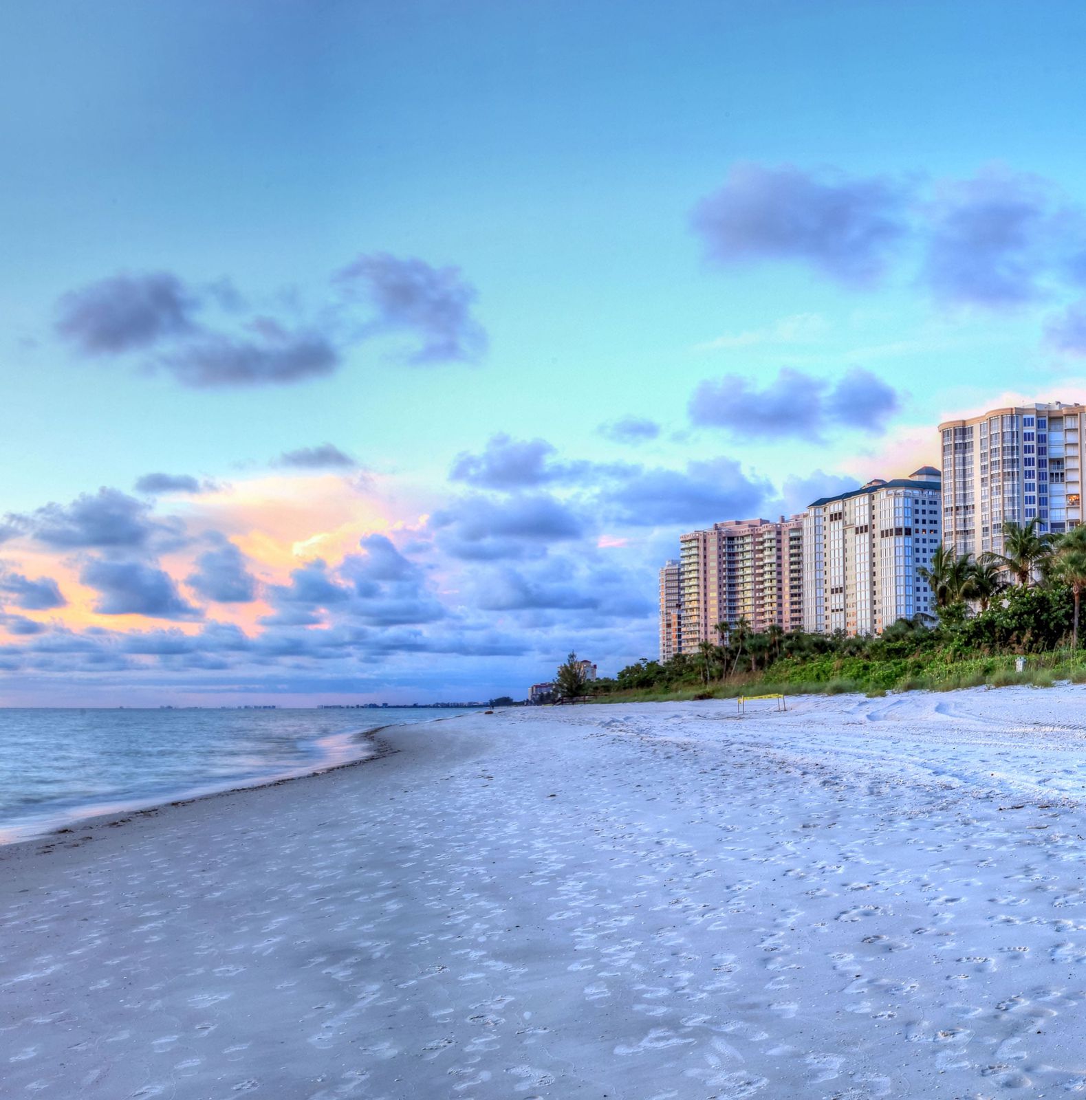 Naples beachfront condos and direct Gulf front condominium real estate