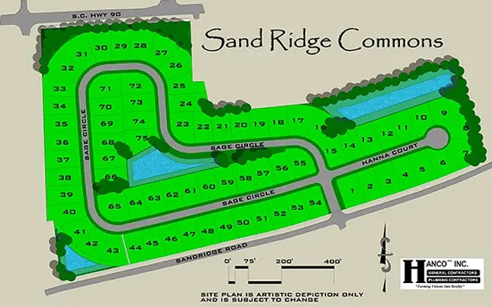 Sitemap of Sand Ridge Commons