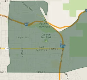 84109 zip code map
