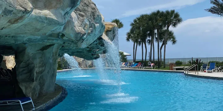 Eden pool waterfall
