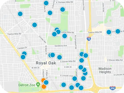 Metro Detroit Real Estate Map Search