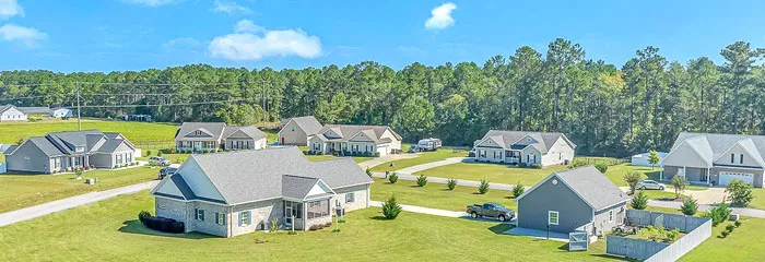 Aerial of Keighley Estates