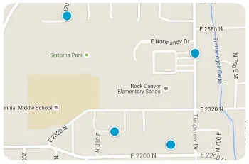 Rock Canyon Elem Homes Map