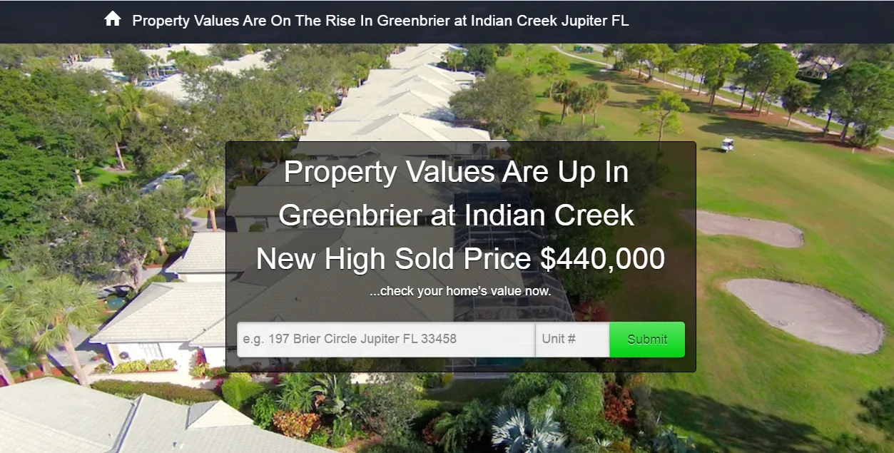 Indian Creek Jupiter FL Homes For Sale Thom and Rory Team