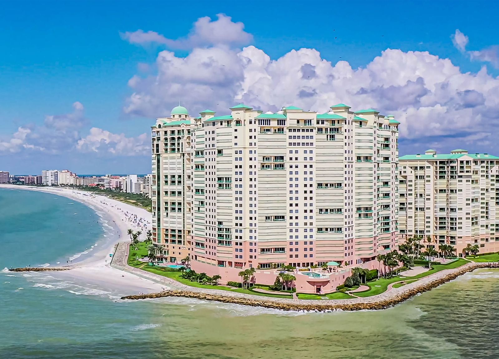 Marco Island waterfront beachfront Gulf and bay condominiums