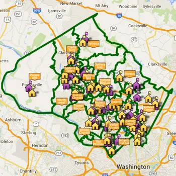 MCPS Cluster Boundary Map