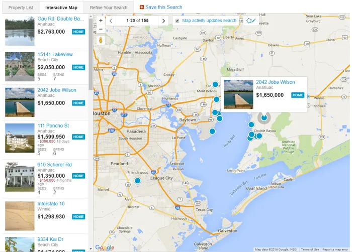 Homes for sale in Chambers County Tx