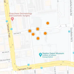 Interactive map of Naples Square condos for sale near Fifth Avenue South in Downtown Naples