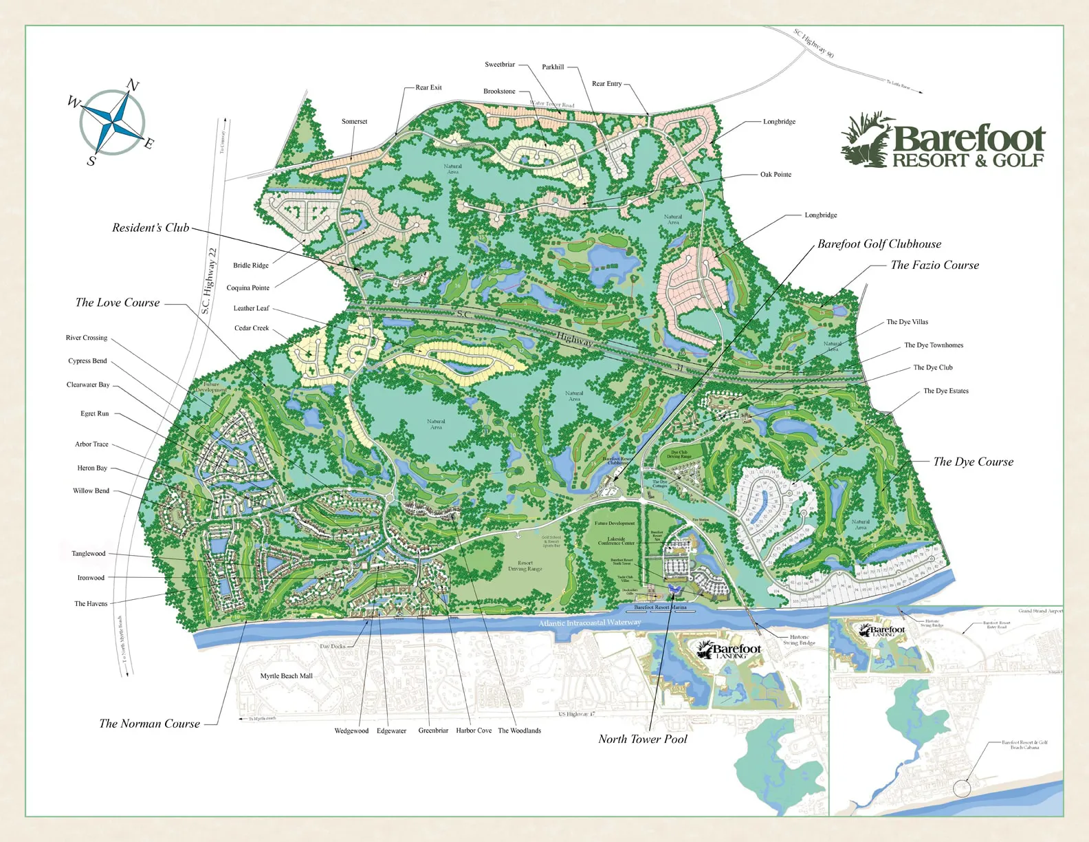 Barefoot Resort Map | Ashley DeLong, Realtor