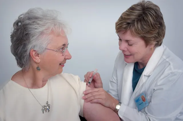 A woman at a doctor&rsquo;s appointment.